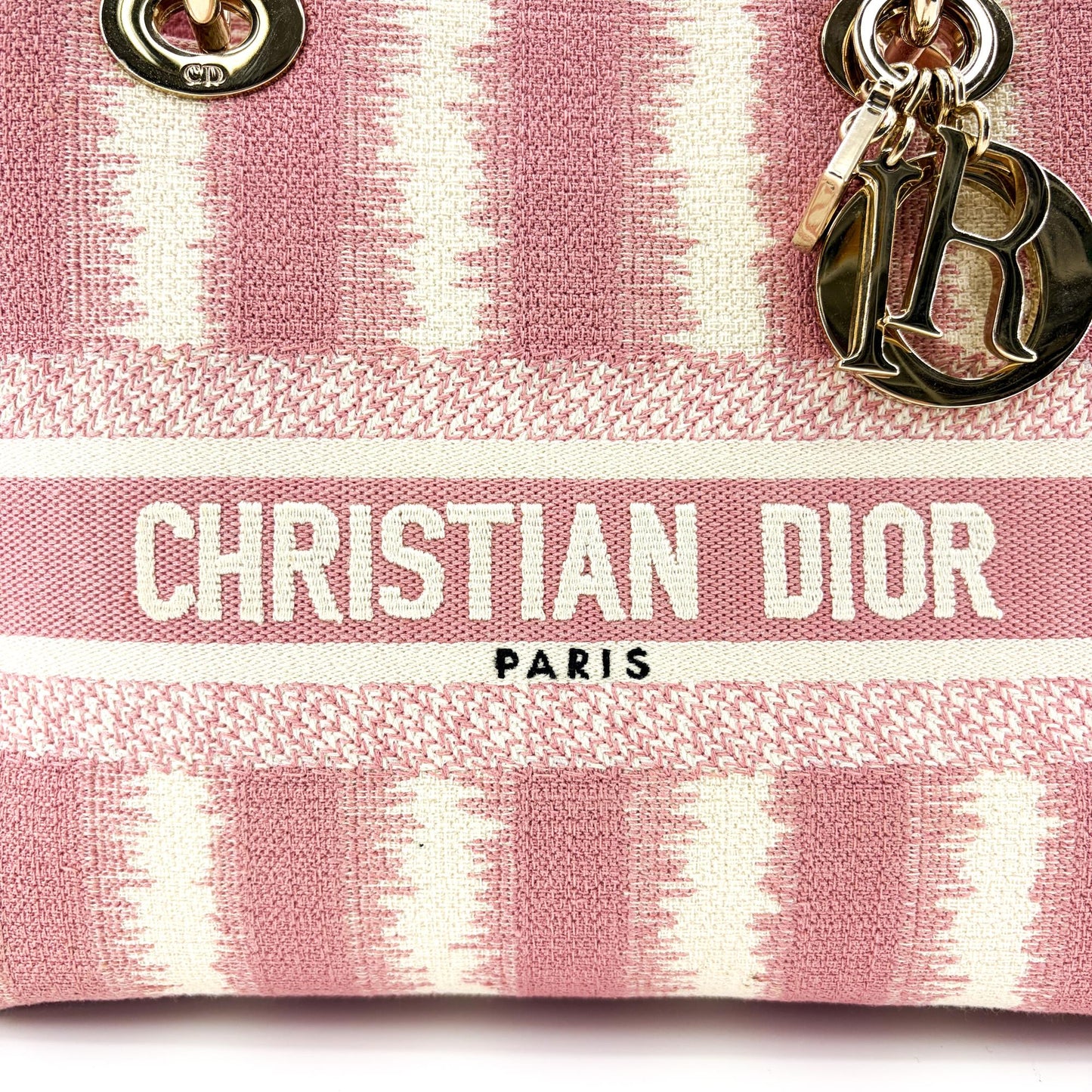 Dior Medium Lady Delight Pink Icart Canvas