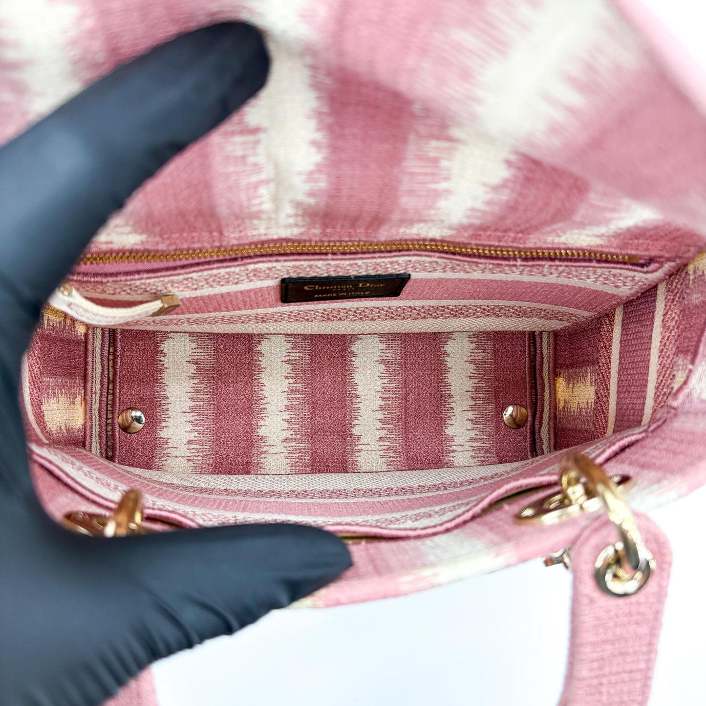 Dior Medium Lady Delight Pink Icart Canvas