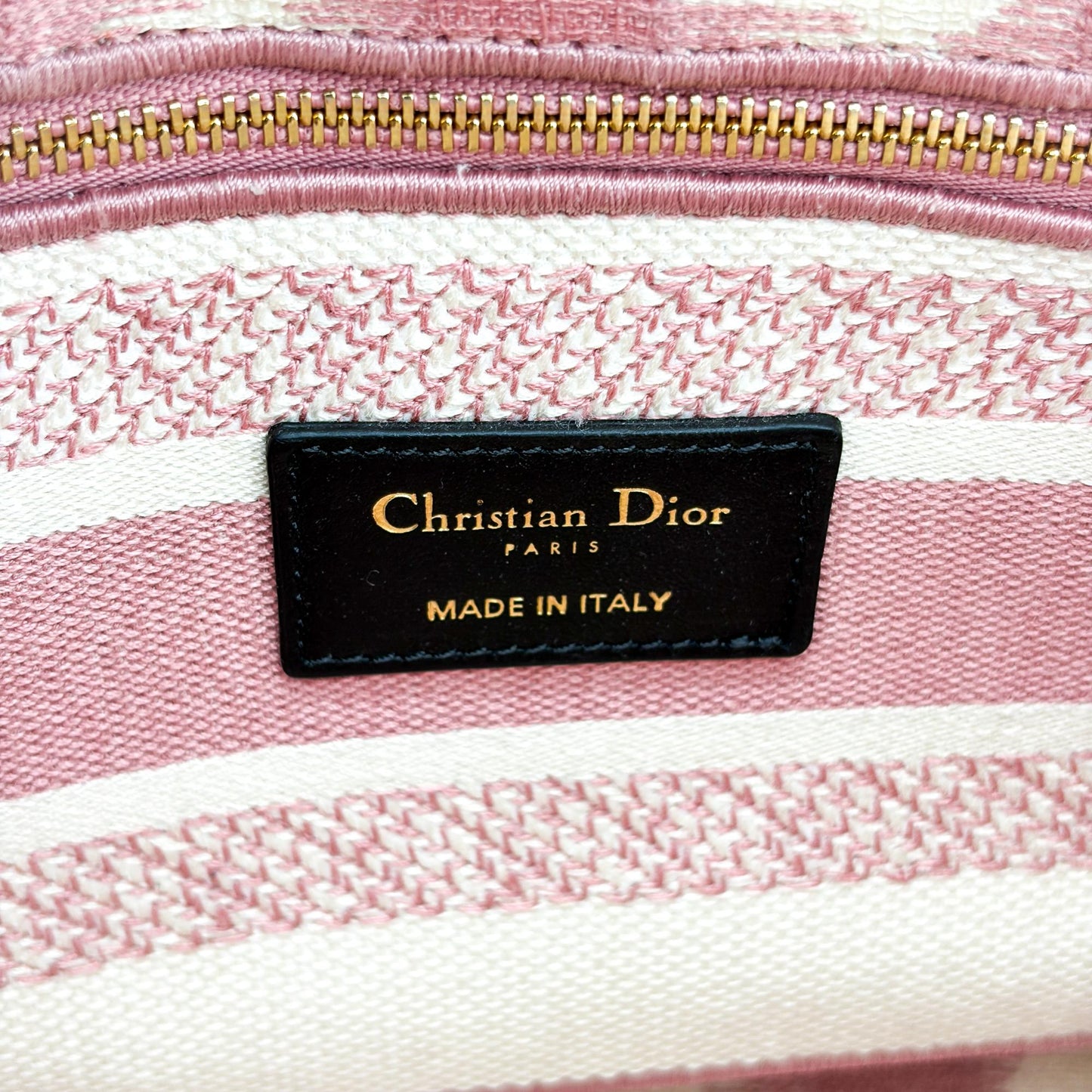 Dior Medium Lady Delight Pink Icart Canvas