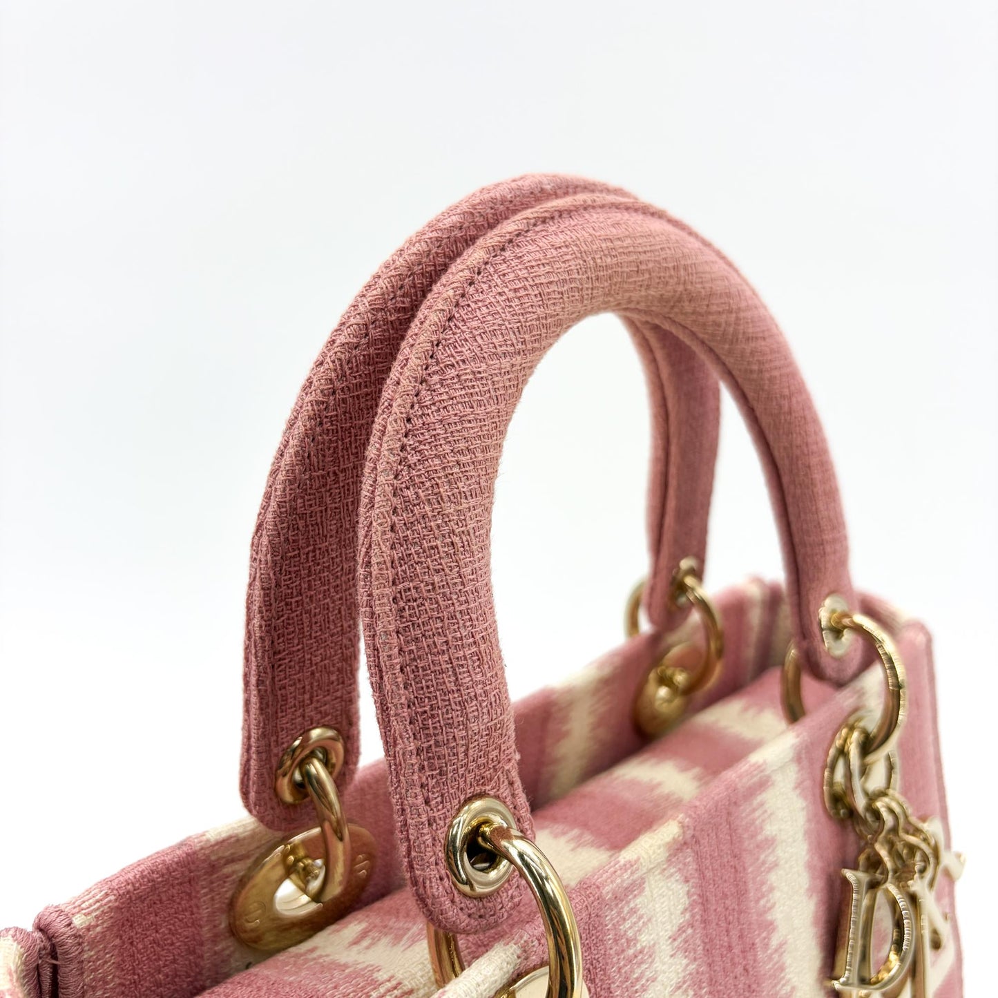 Dior Medium Lady Delight Pink Icart Canvas