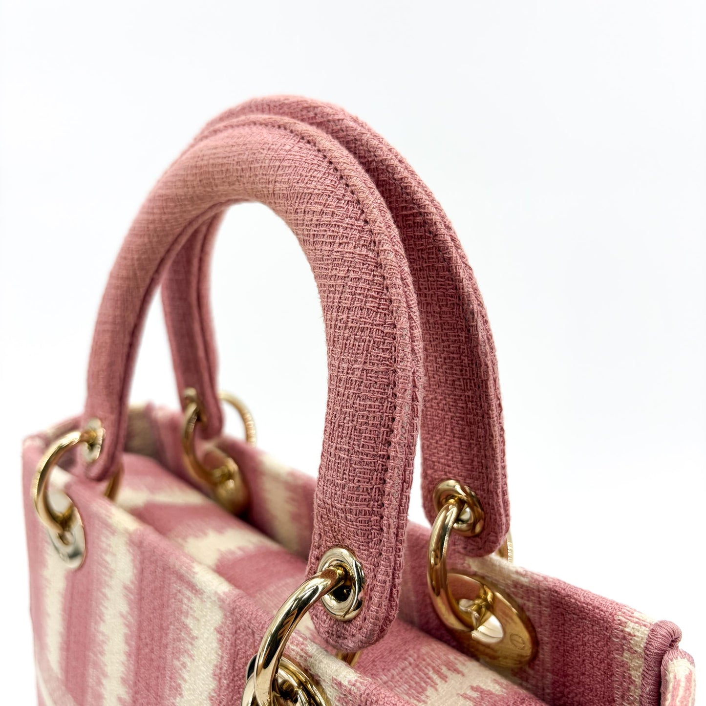 Dior Medium Lady Delight Pink Icart Canvas