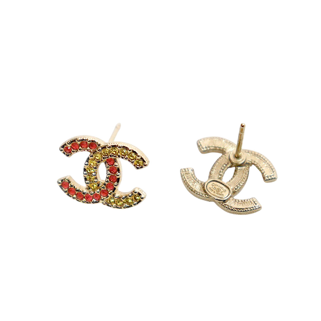 Chanel Multicolor Cubic Earrings
