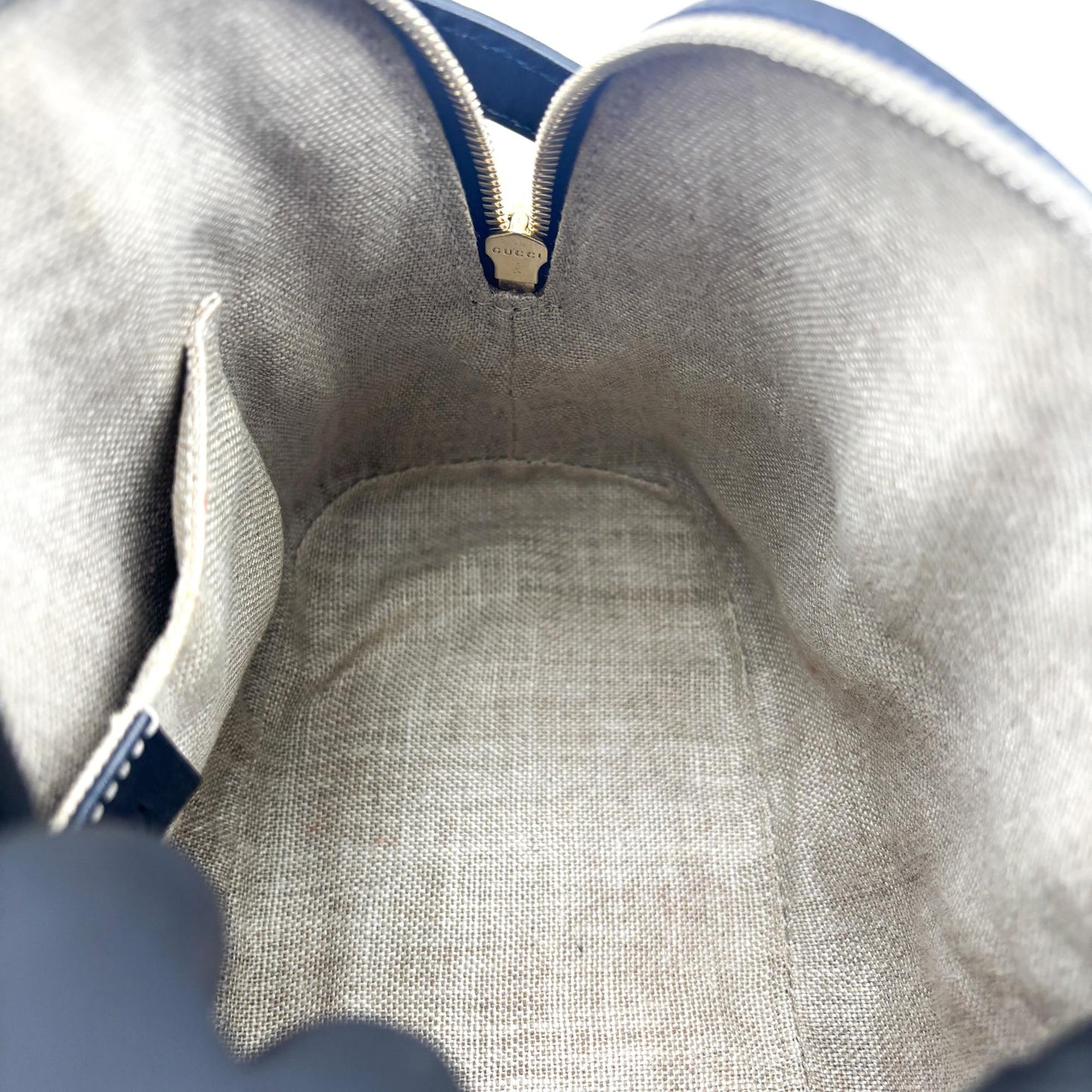 Gucci Microguccissima Mini Dome Shoulder Bag Navy