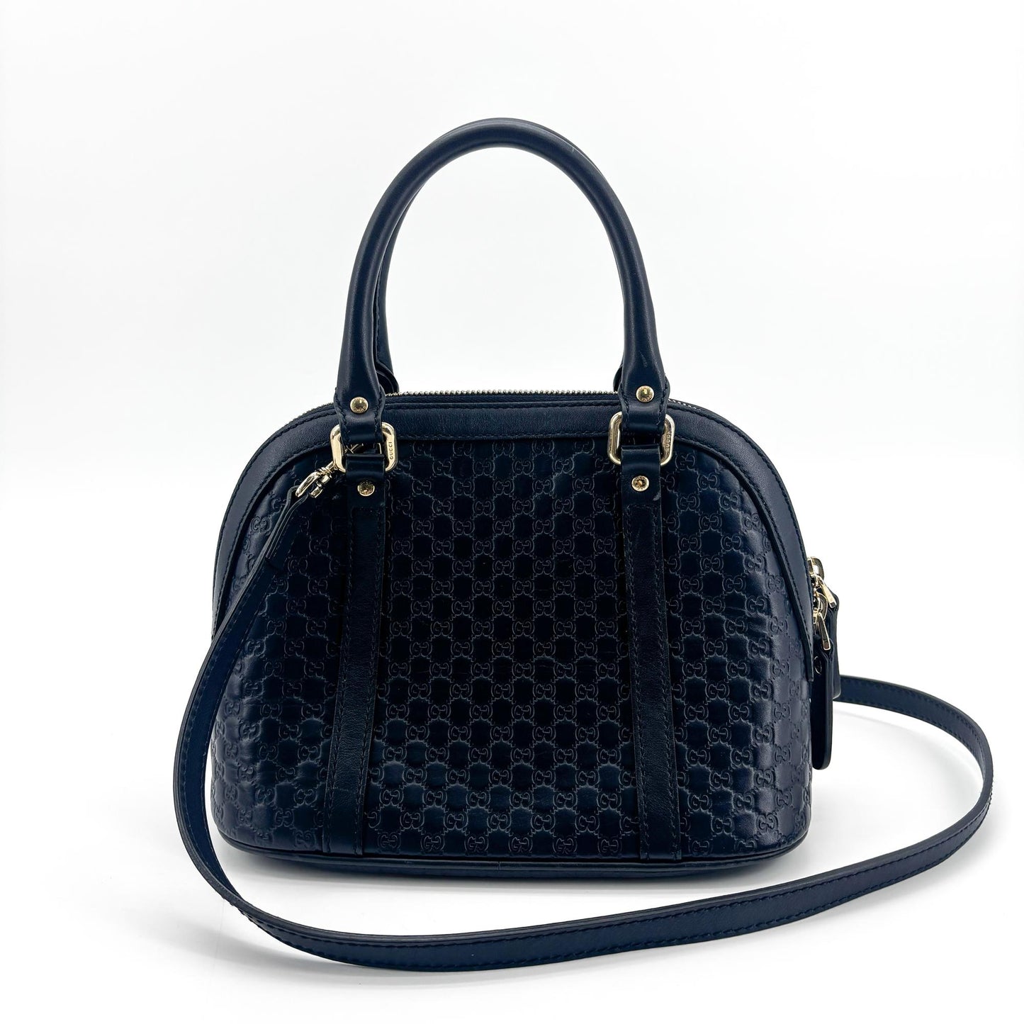 Gucci Microguccissima Mini Dome Shoulder Bag Navy