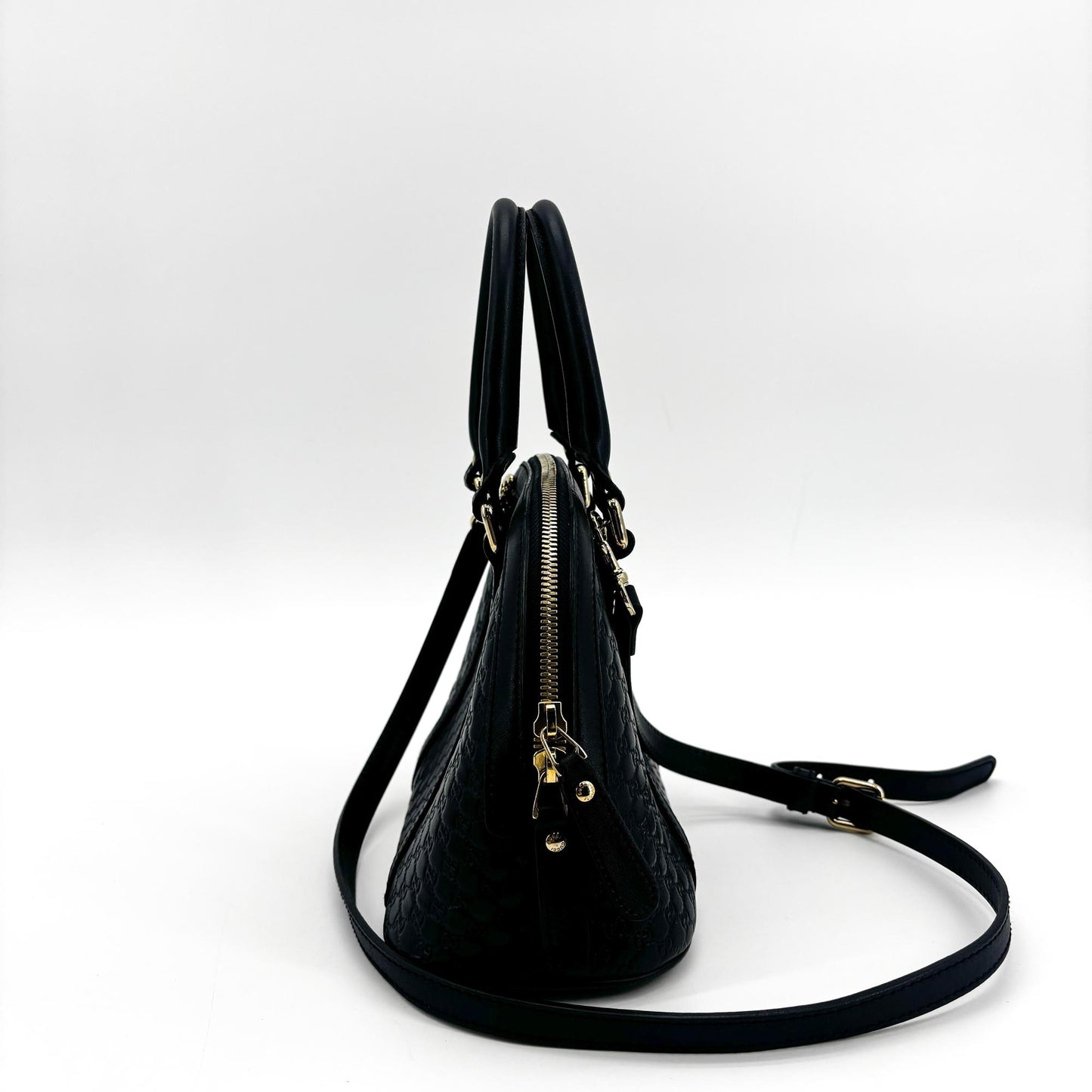 Gucci Microguccissima Mini Dome Shoulder Bag Navy