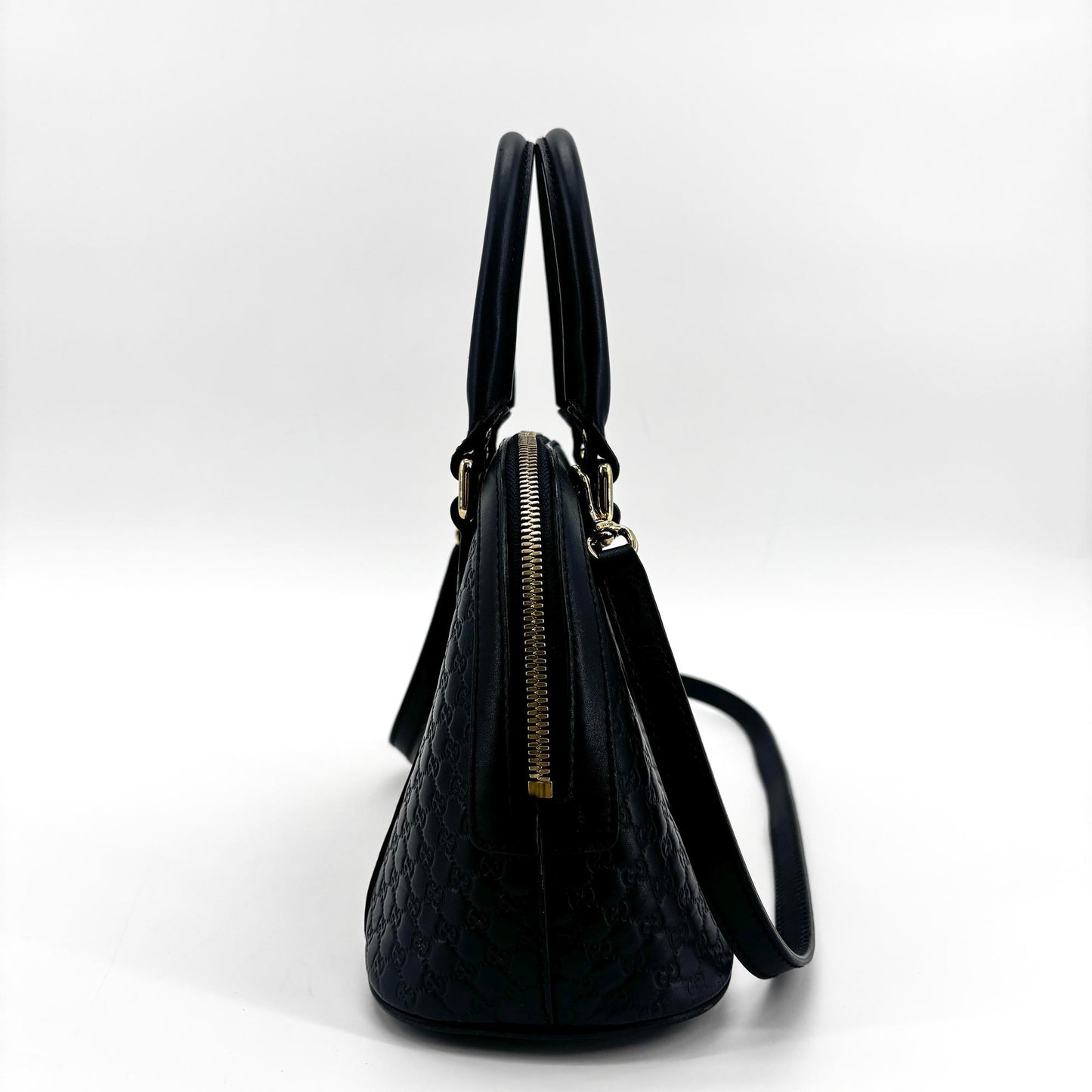 Gucci Microguccissima Mini Dome Shoulder Bag Navy