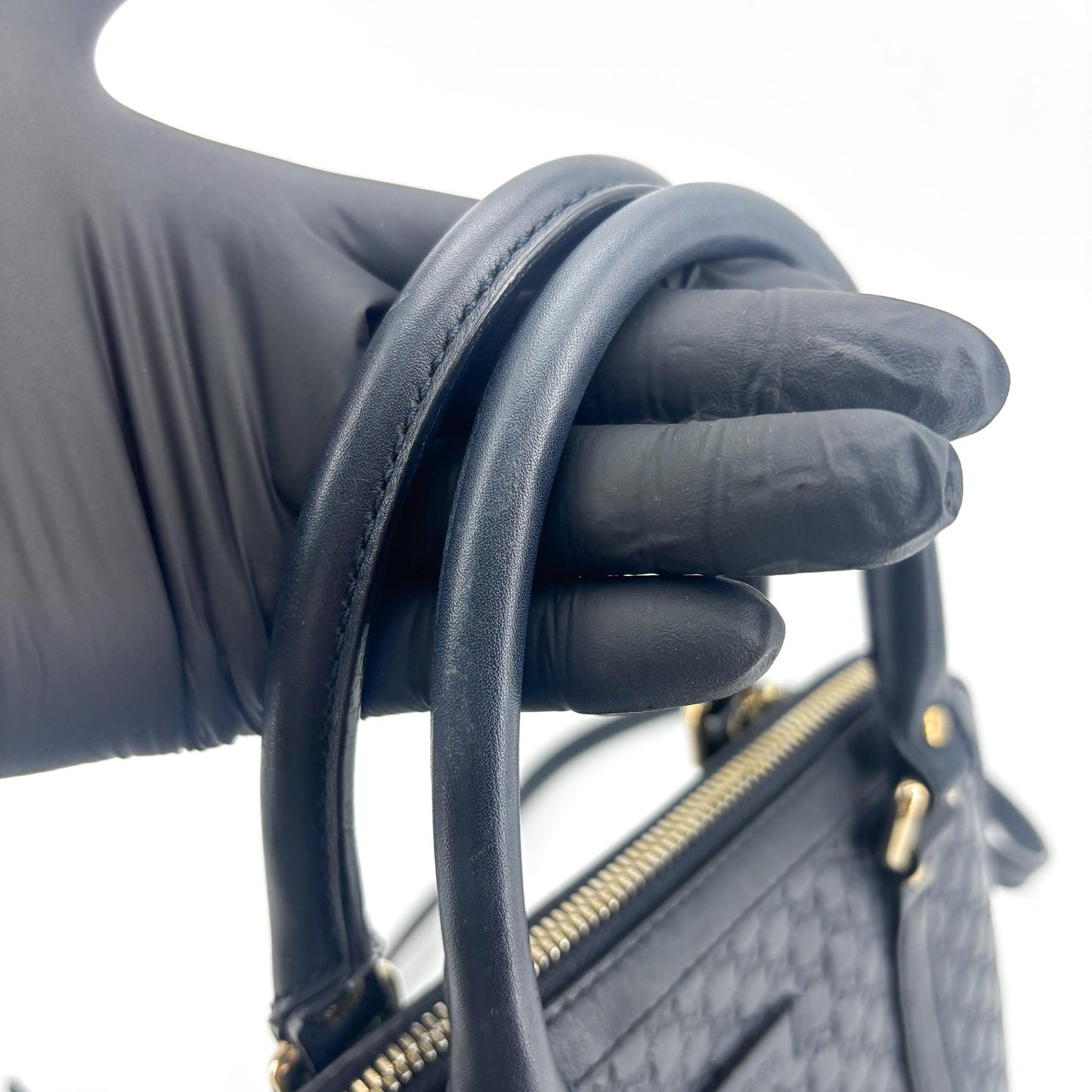 Gucci Microguccissima Mini Dome Shoulder Bag Navy