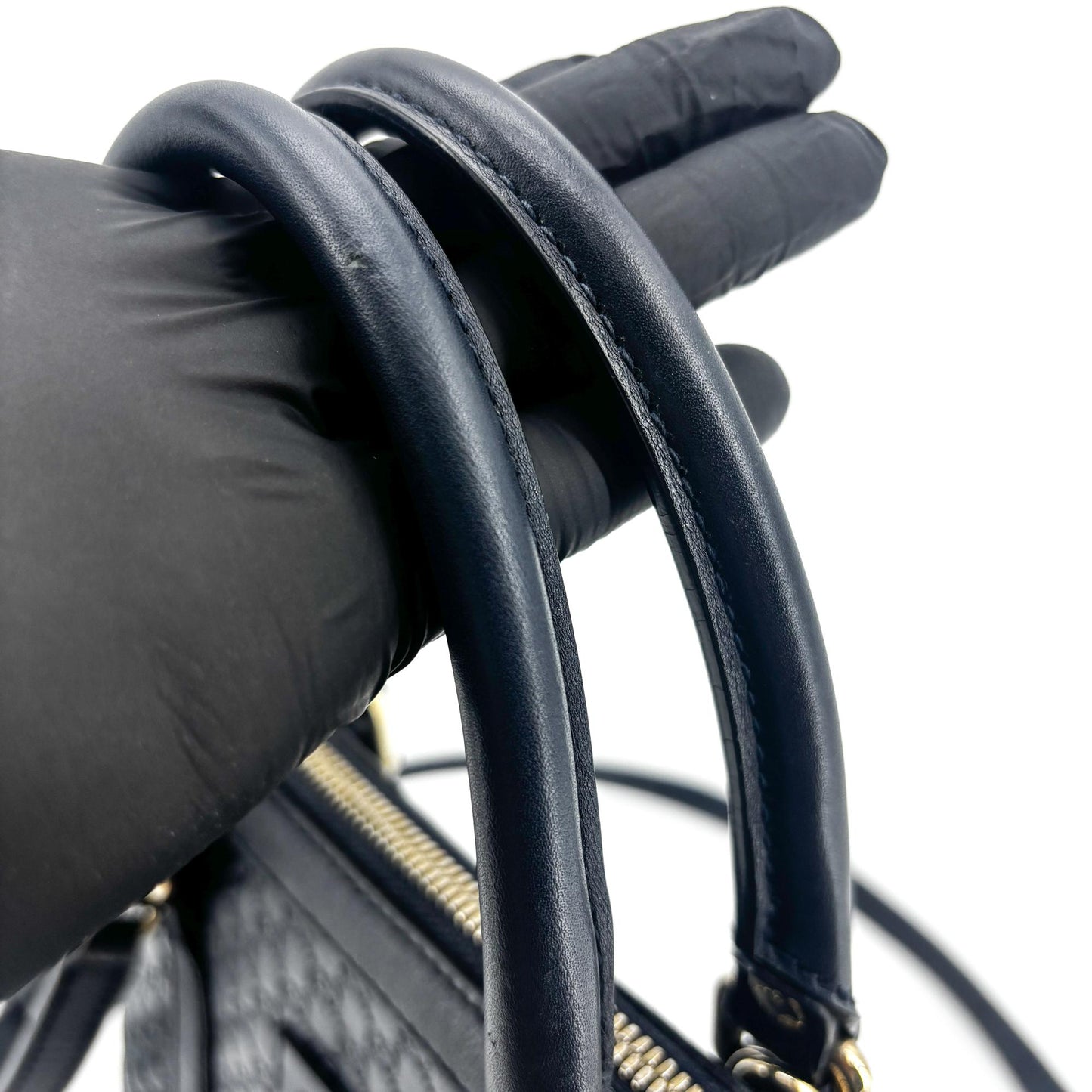 Gucci Microguccissima Mini Dome Shoulder Bag Navy