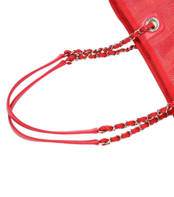 Chanel Red Deauville Bag
