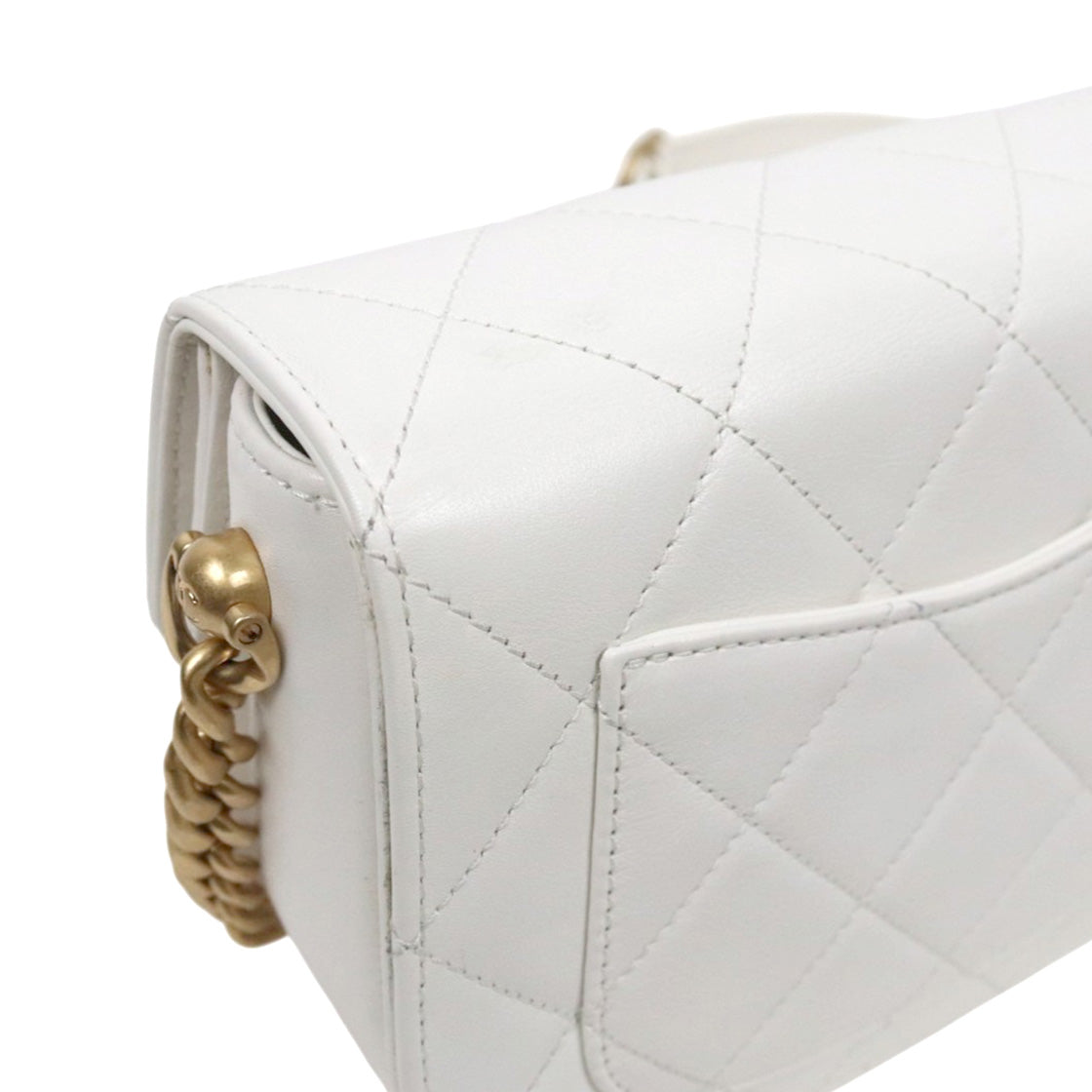 Chanel White Moon Messenger Shoulder Bag
