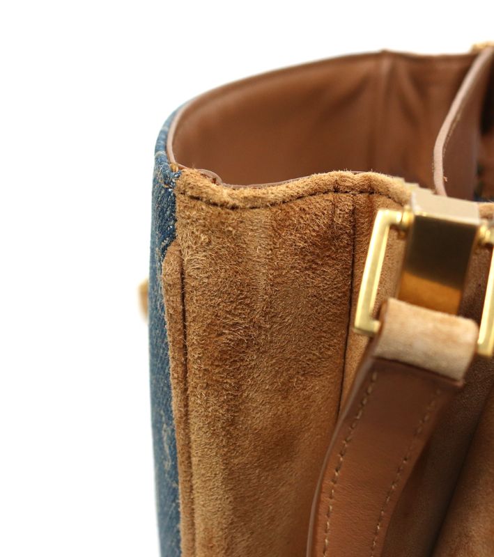 Saint Laurent Denim Shoulder Bag