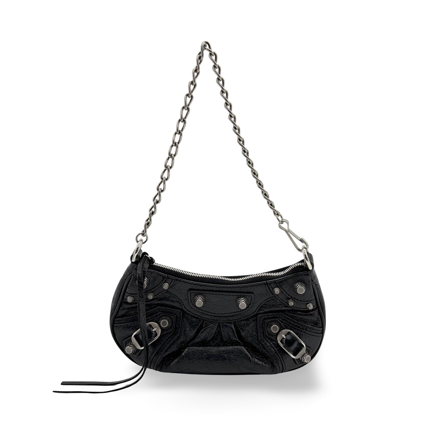 Balenciaga Le Cagol Mini Chain Shoulder Bag Black