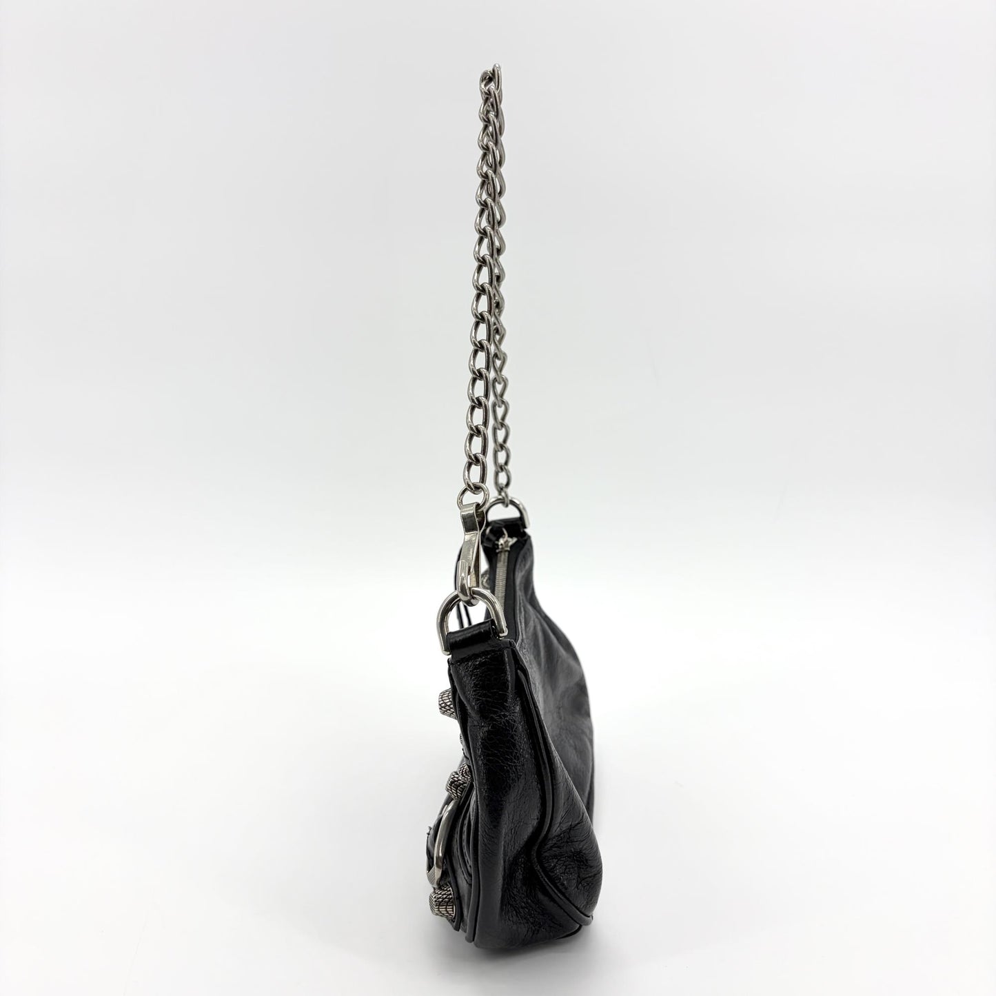 Balenciaga Le Cagol Mini Chain Shoulder Bag Black