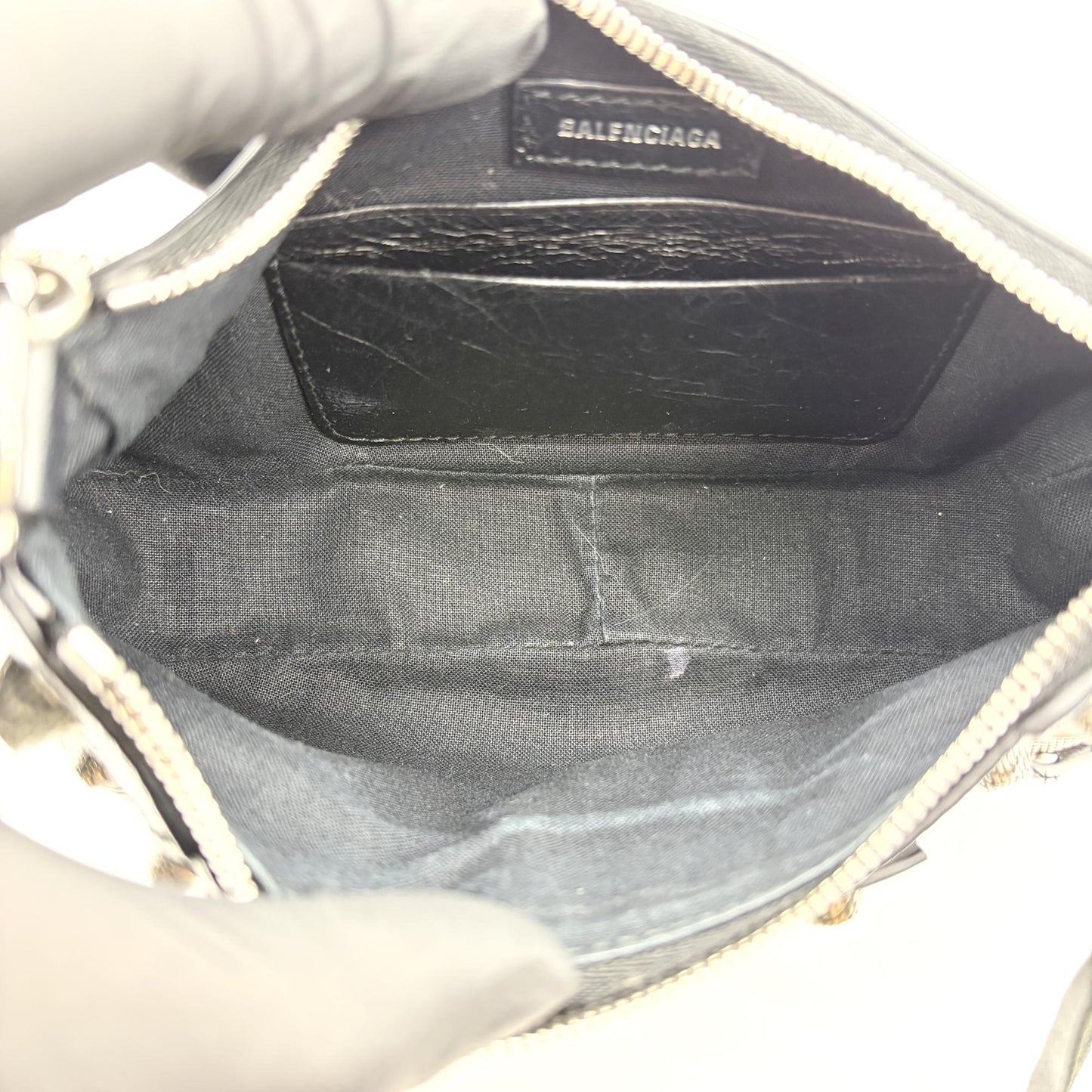 Balenciaga Le Cagol Mini Chain Shoulder Bag Black