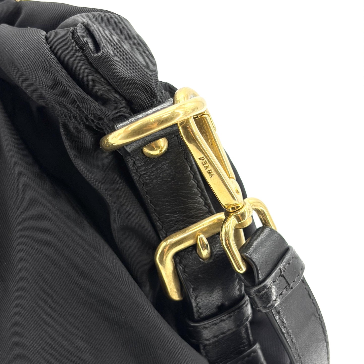 Prada Tessuto Gaufre 2-way Tote Bag Black