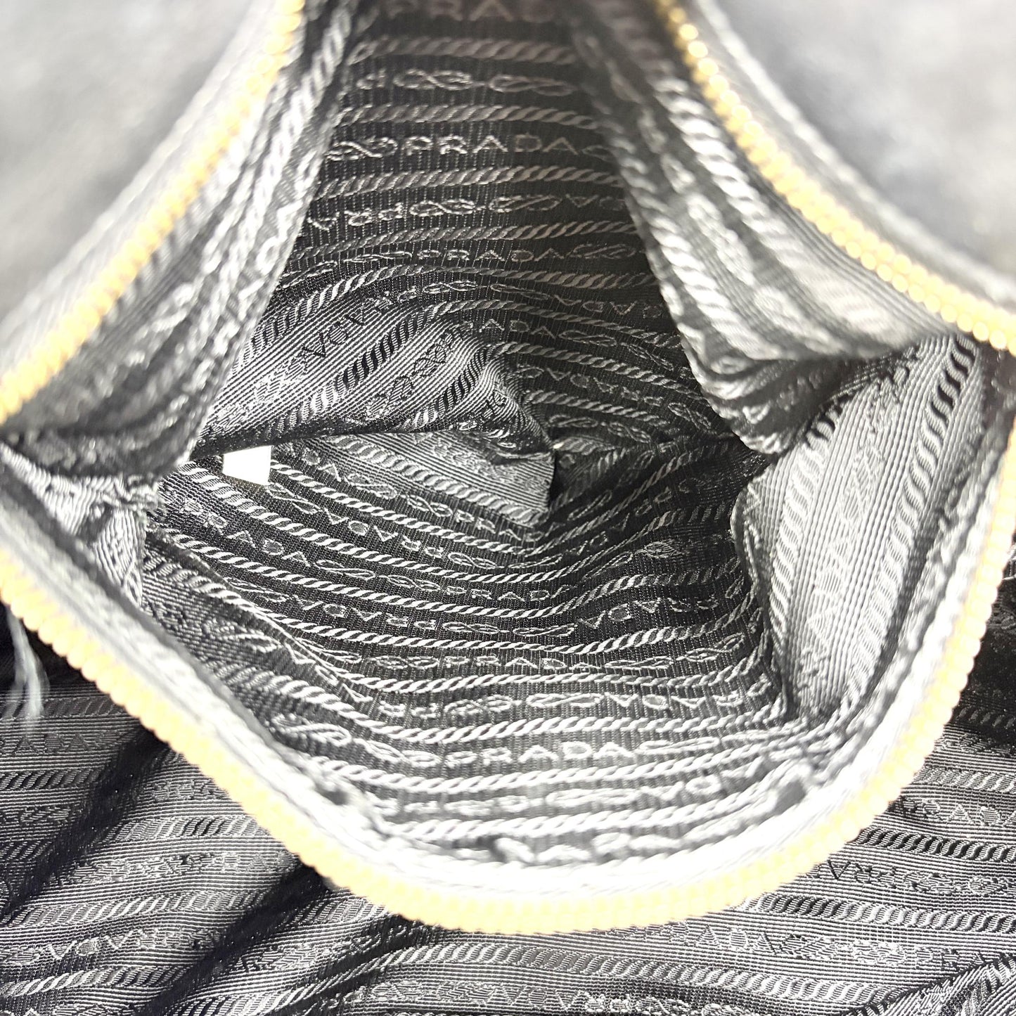 Prada Tessuto Gaufre 2-way Tote Bag Black