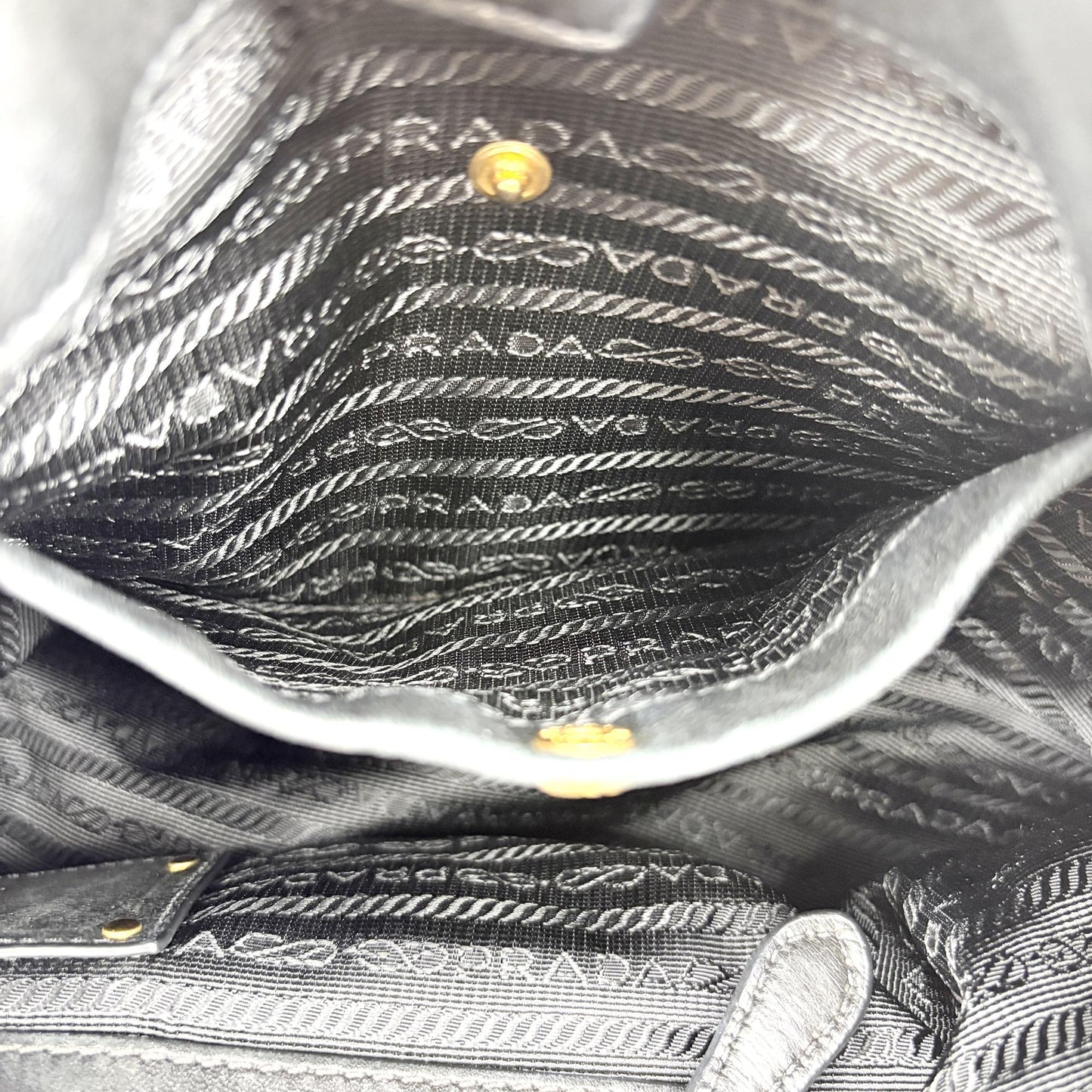 Prada Tessuto Gaufre 2-way Tote Bag Black