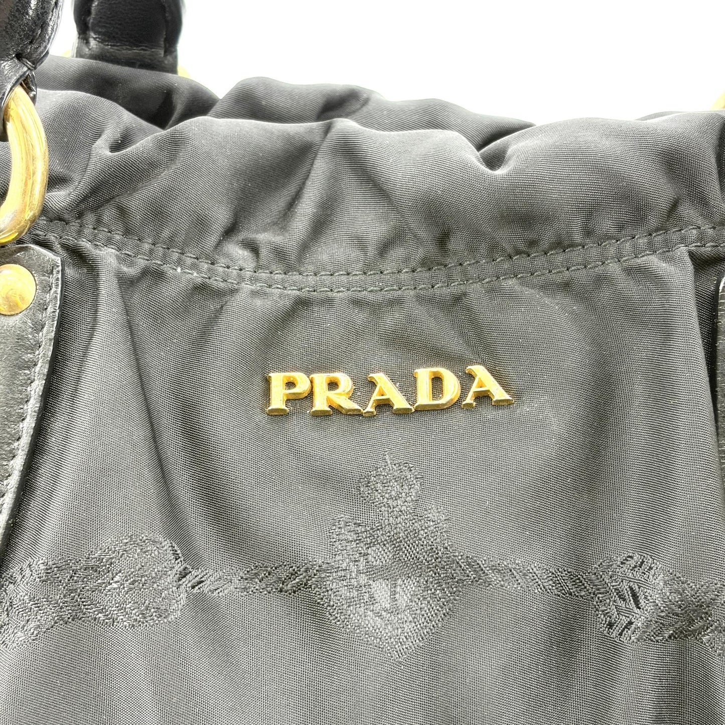 Prada Tessuto Gaufre 2-way Tote Bag Black