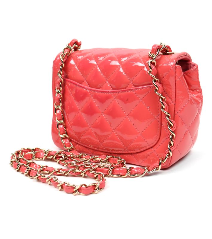 Chanel Pink Patent Petite Sac