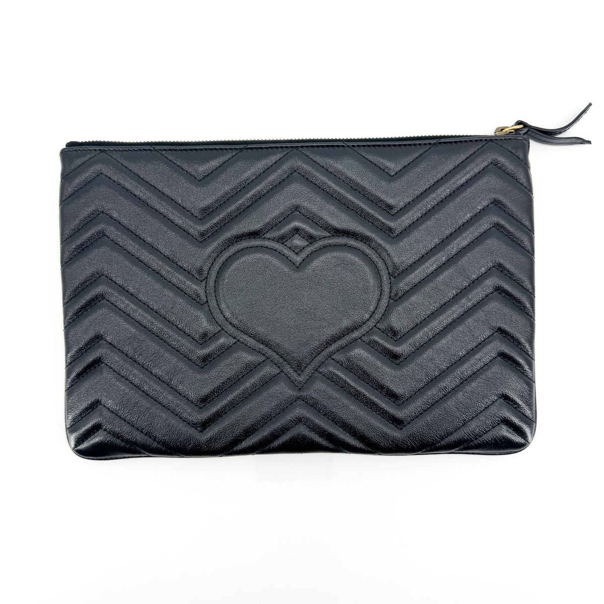 Gucci GG Marmont Matelassé Leather Clutch Black