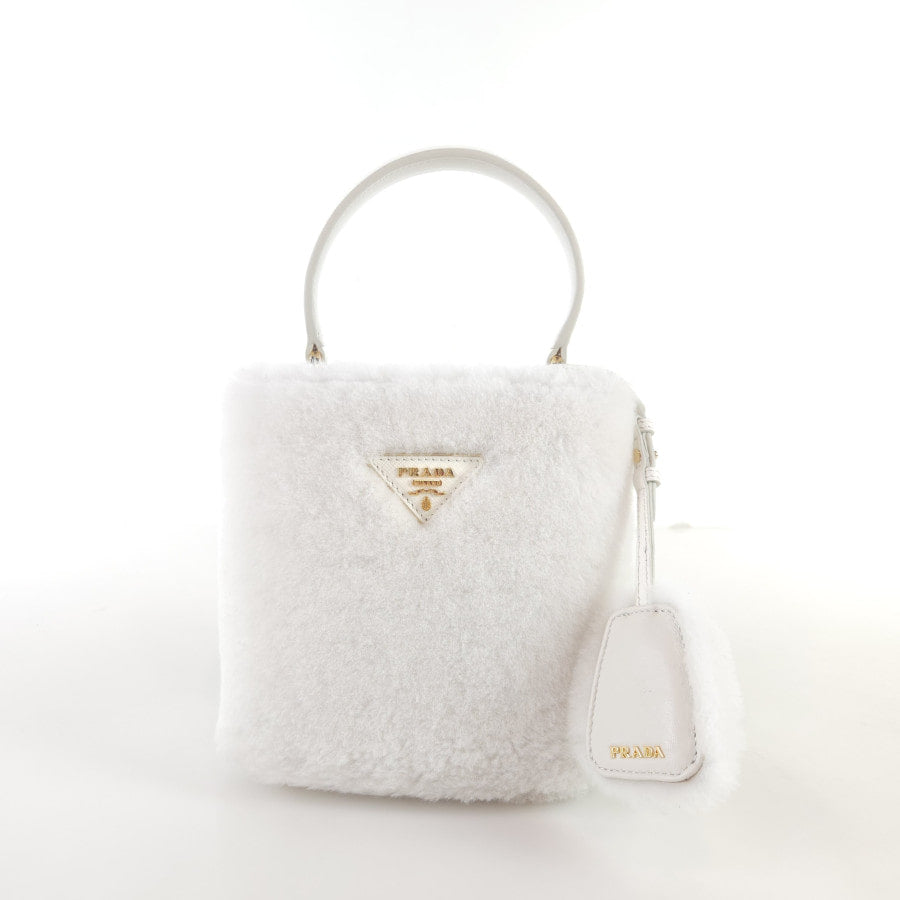 Mini Shearling Panier Tote Bag Shoulder Bag Crossbody Bag 1BA373