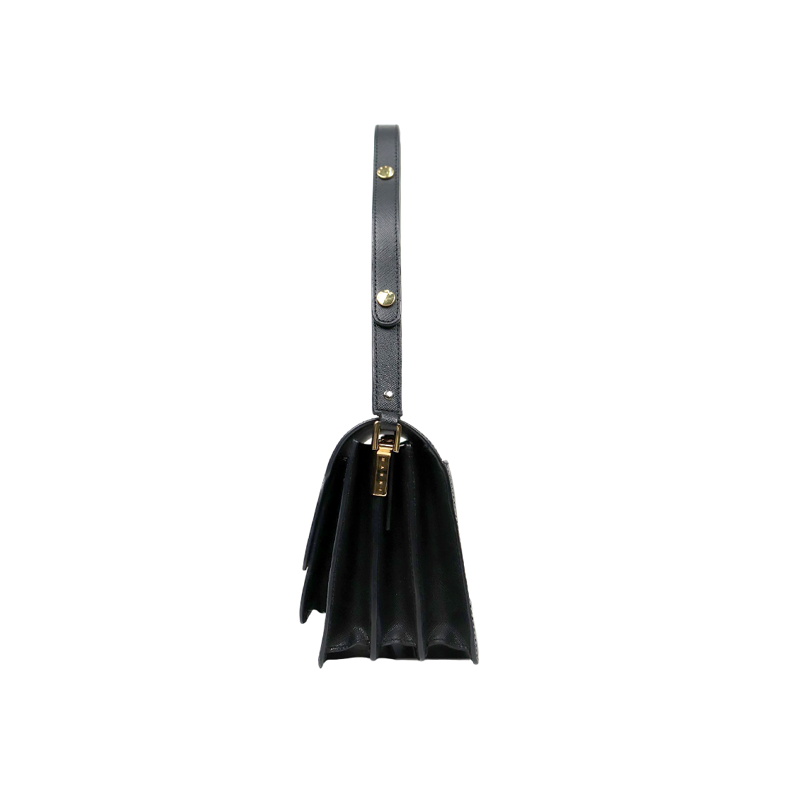 Marni Black Saffiano Trunk Bag