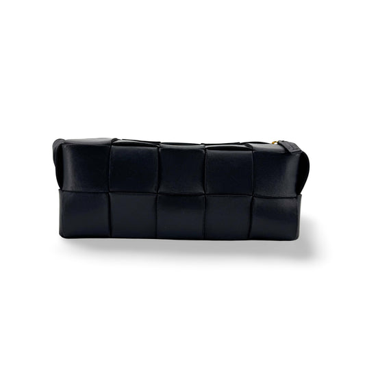 Bottega Veneta Small Brick Cassette Shoulder Bag Black