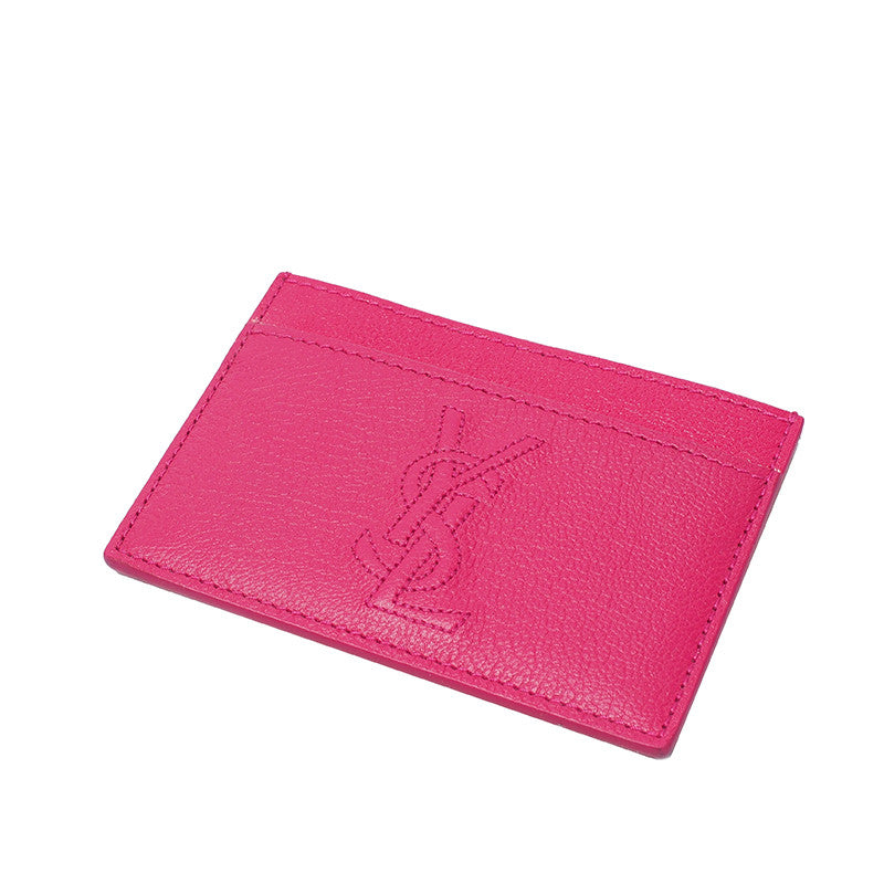 Saint Laurent 352908 Calfskin Quilted Card Holder
