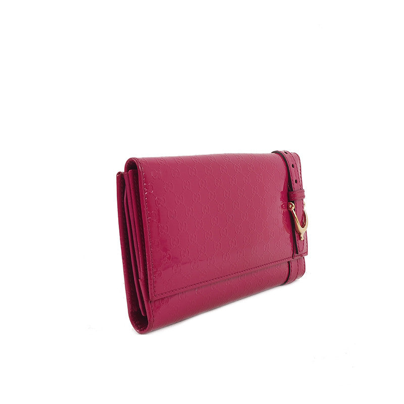Gucci 309754 Patent Long Wallet