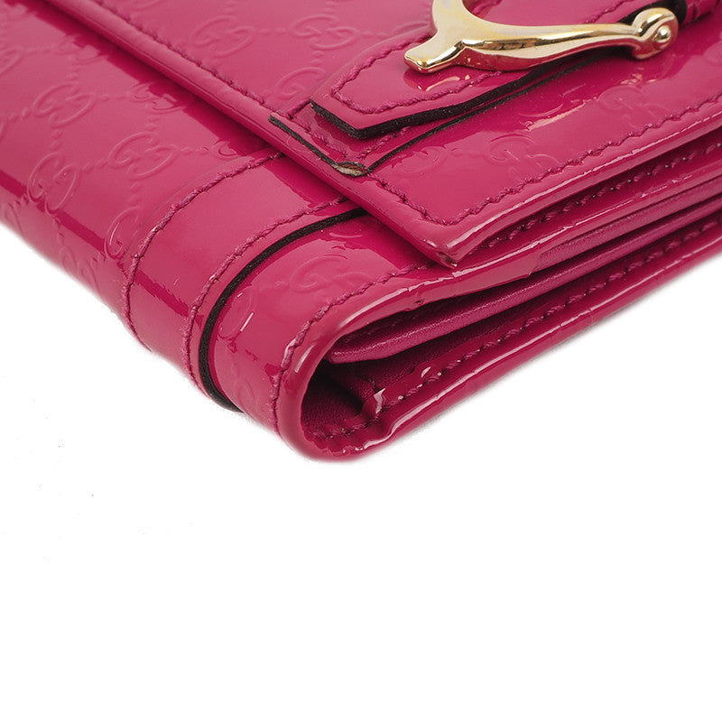 Gucci 309754 Patent Long Wallet
