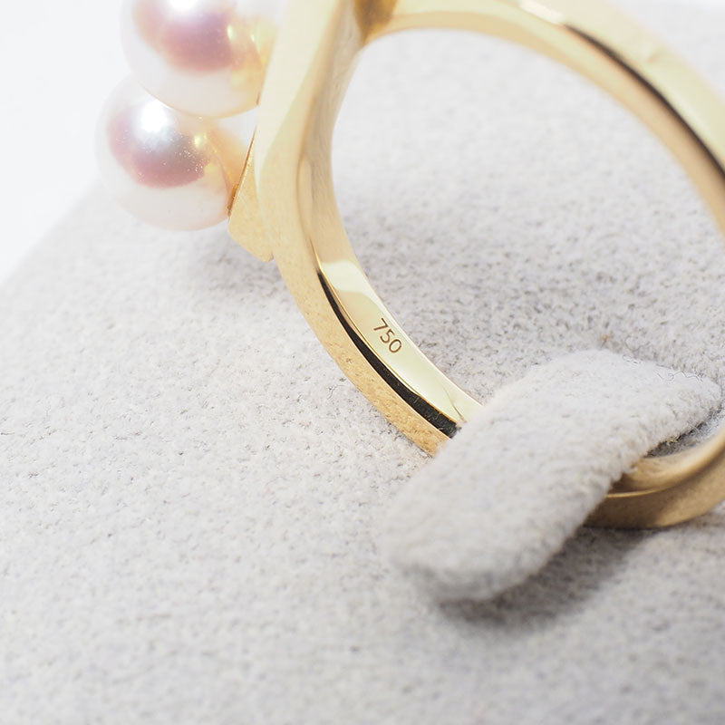 Tasaki Yellow Gold Balance Pearl Ring