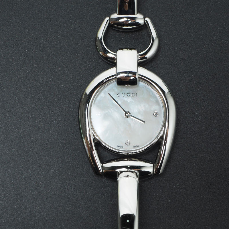 Gucci 139.5 Horsebit Diamond Quartz Watch