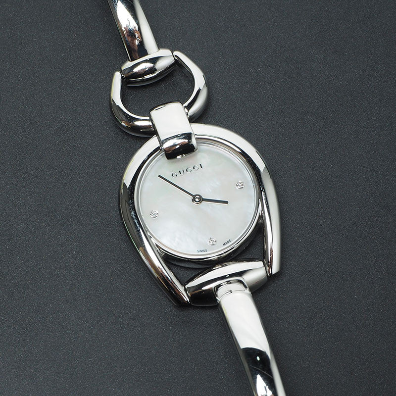 Gucci 139.5 Horsebit Diamond Quartz Watch