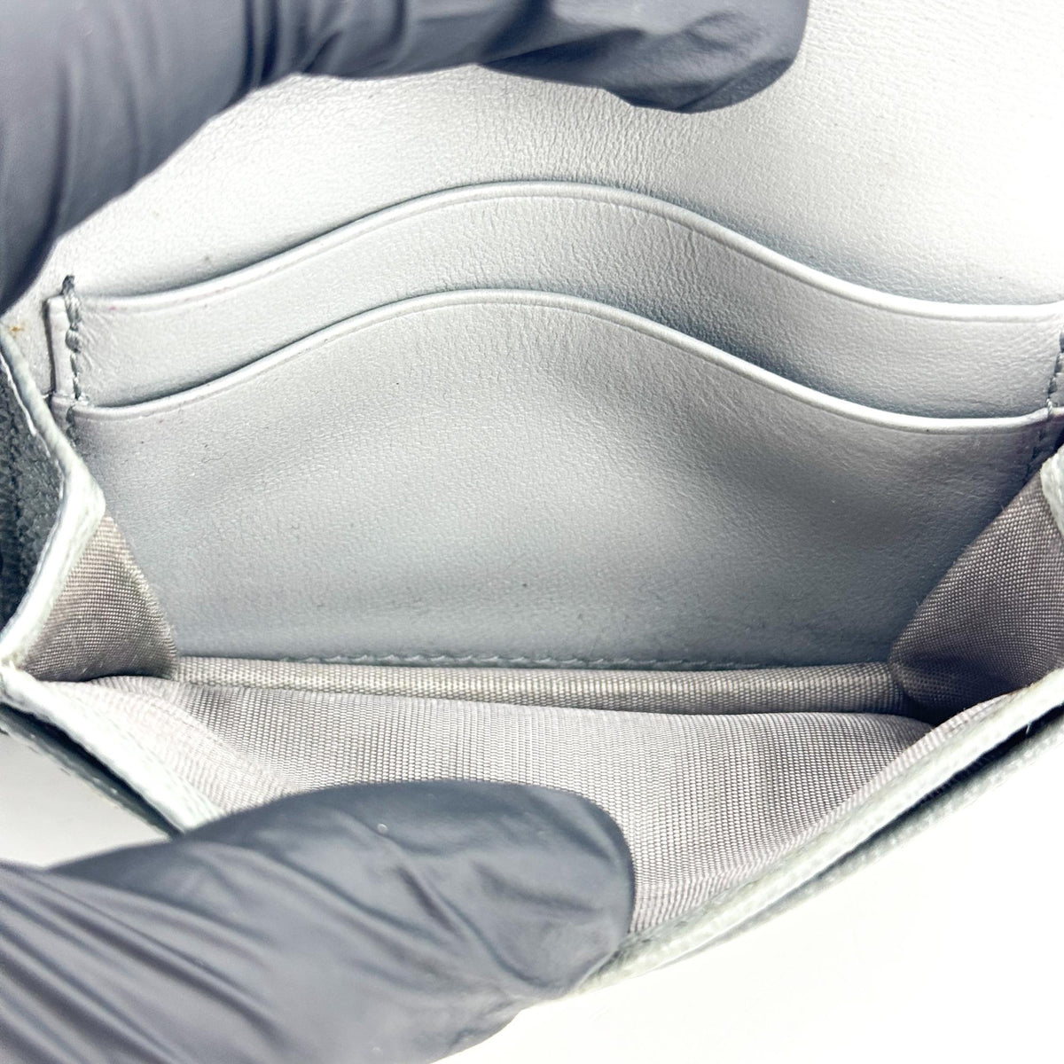 Dior Saddle Lotus Wallet Grey
