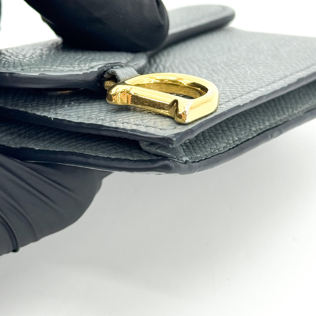 Dior Saddle Lotus Wallet Grey
