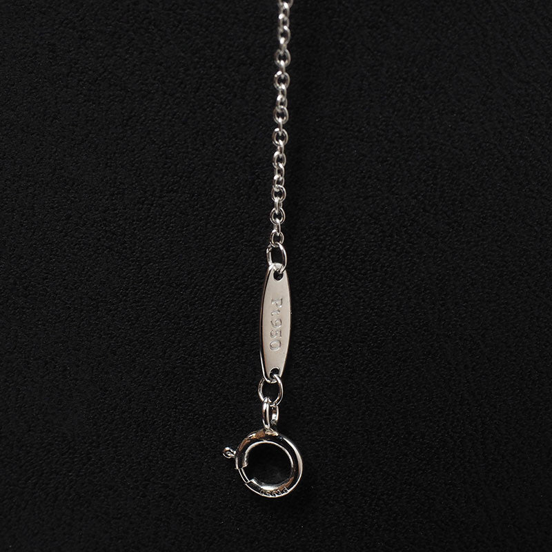 Tiffany Platinum Elsa Peretti by the Yard Single Diamond Necklace