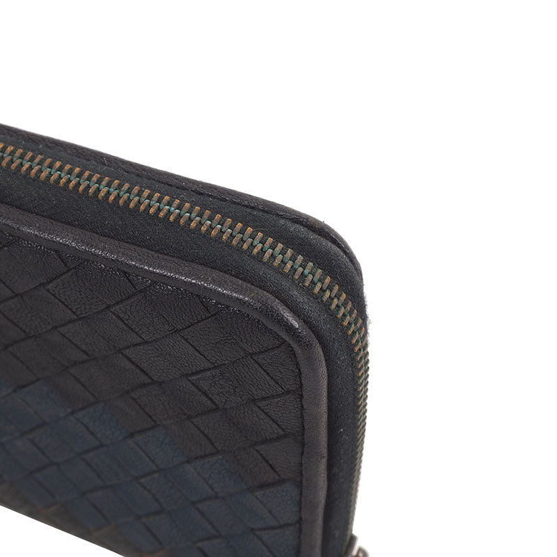 Bottega Veneta Intrecciato VN Zip Around Long Wallet