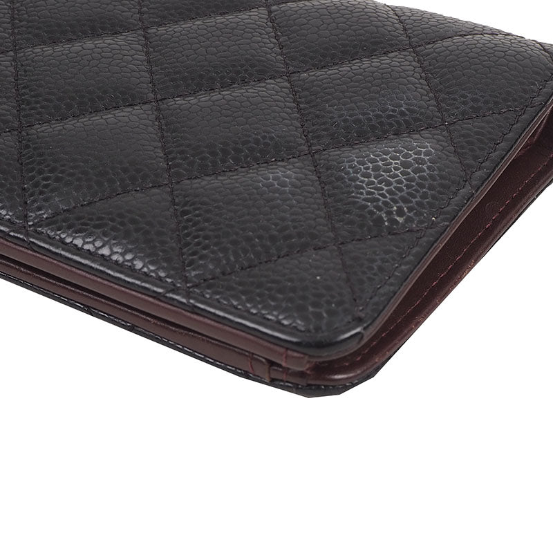 Chanel A31509 Caviar Classic Flap Long Wallet