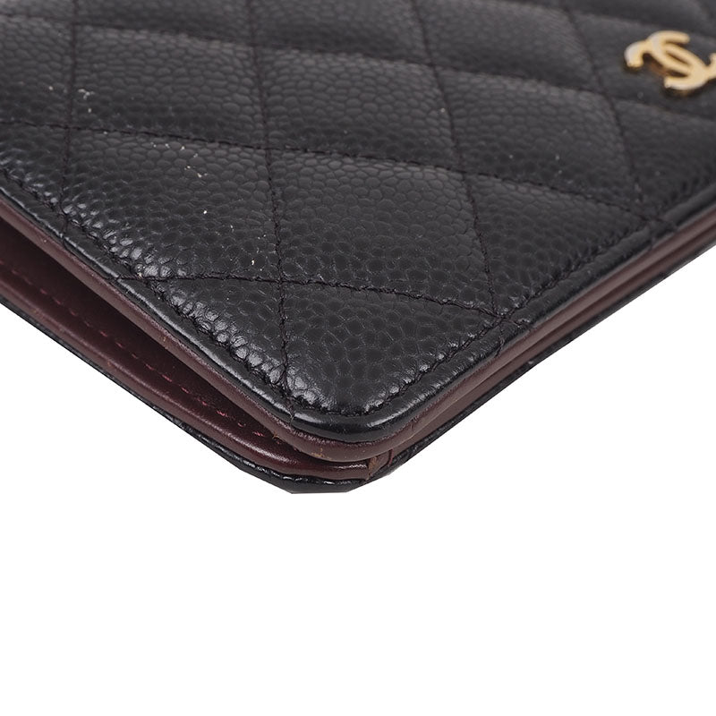 Chanel A31509 Caviar Classic Flap Long Wallet