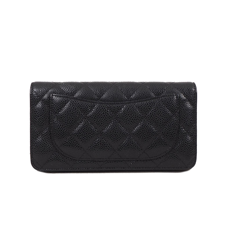 Chanel A31509 Caviar Classic Flap Long Wallet