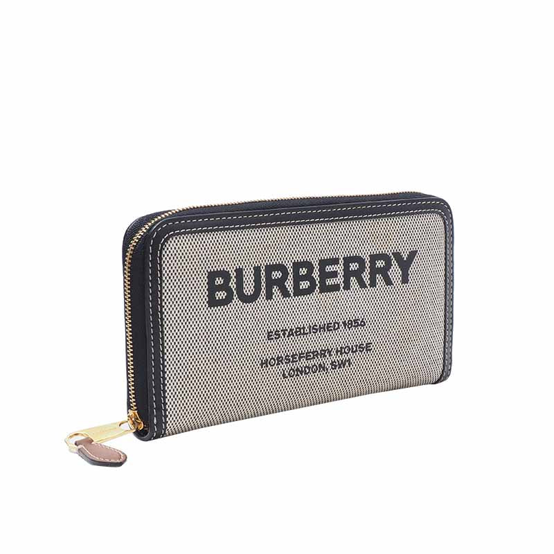 Burberry 8039493 Horseferry Print Zipper Long Wallet