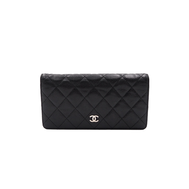 Chanel A31509 Caviar Flap Long Wallet
