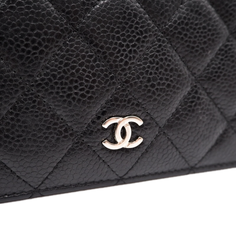 Chanel A31509 Caviar Flap Long Wallet