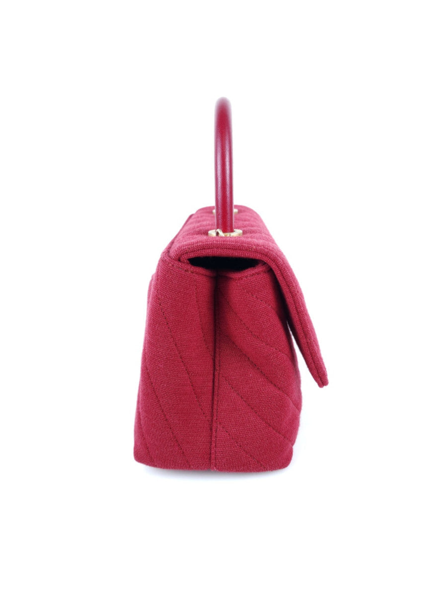 Small Coco Handle Fabric Tote Bag Shoulder Bag A92990