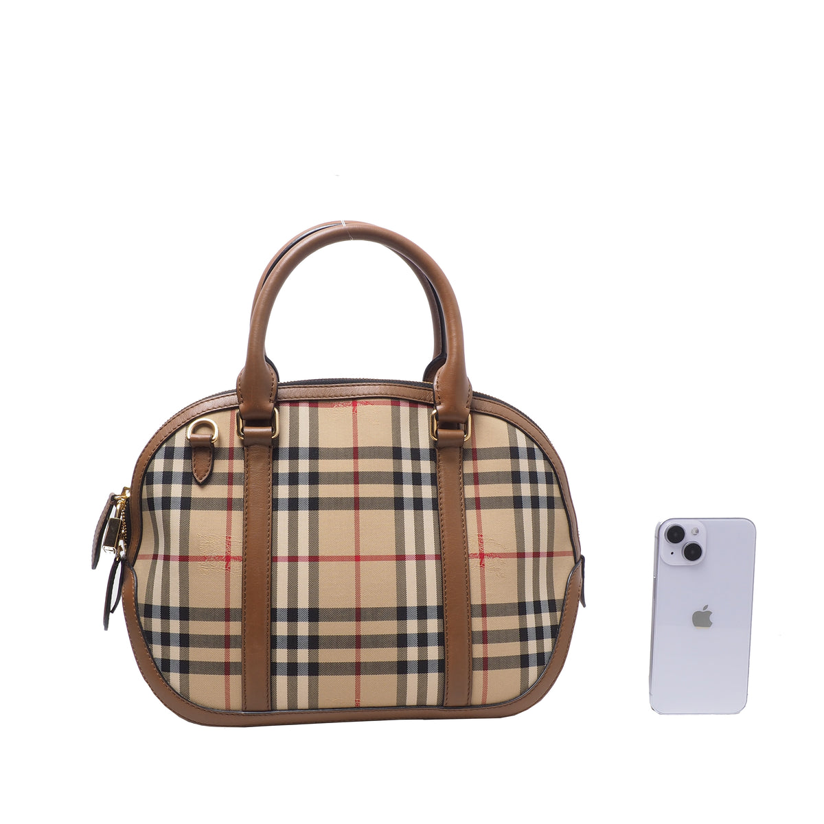 Burberry 3939335 Orchard Horseferry Check Tote Bag