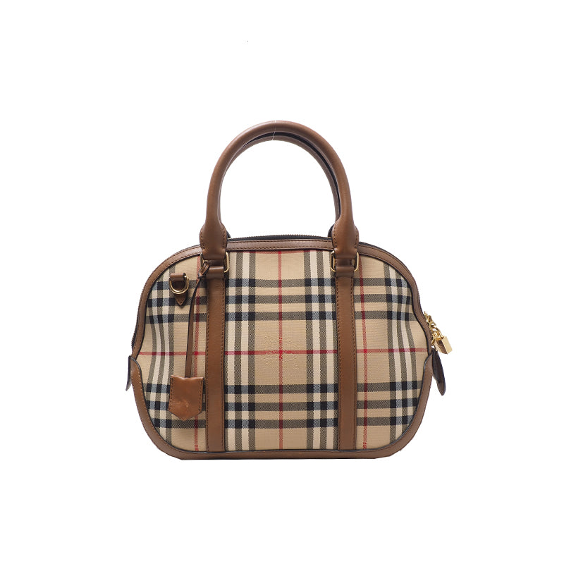 Burberry 3939335 Orchard Horseferry Check Tote Bag