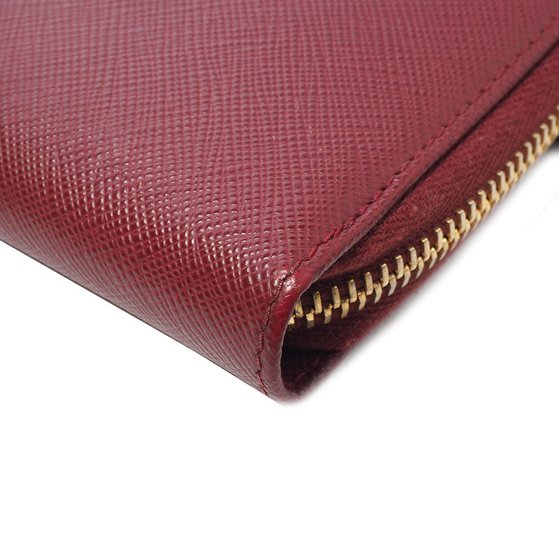 Prada 1ML001 Saffiano Zippy Medium Wallet