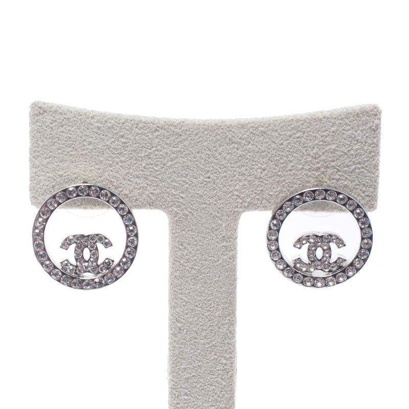 Chanel A96562 CC Logo Cubic Circle Earrings