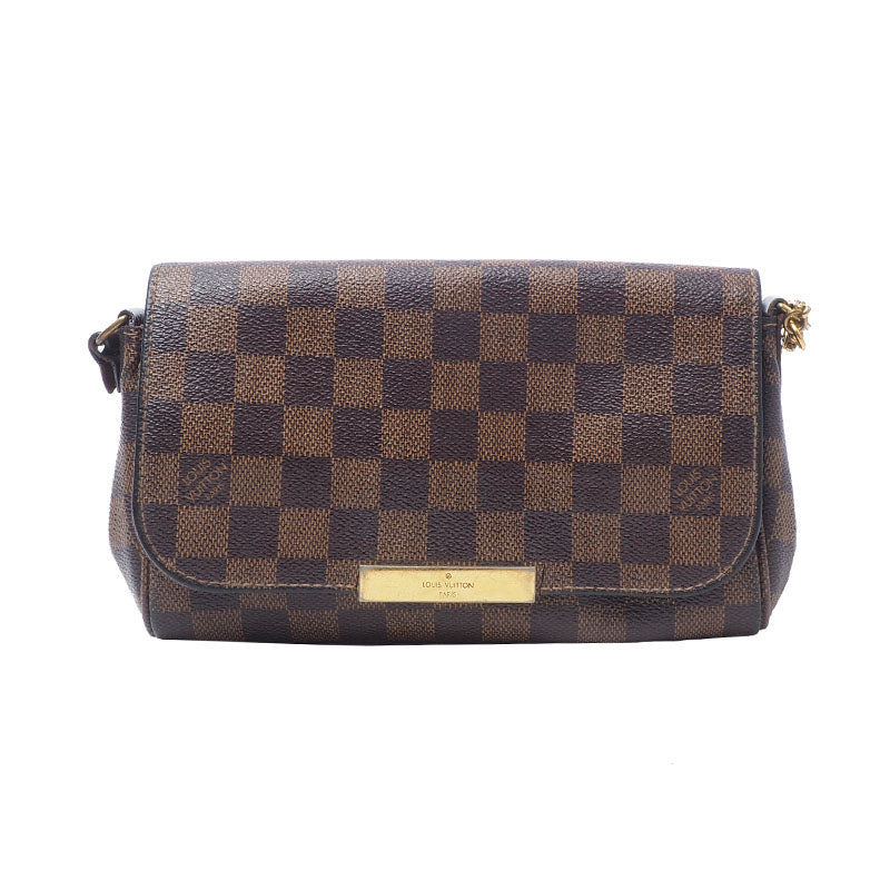 Louis Vuitton N41276 Damier Ebene Favorite PM Crossbody Bag