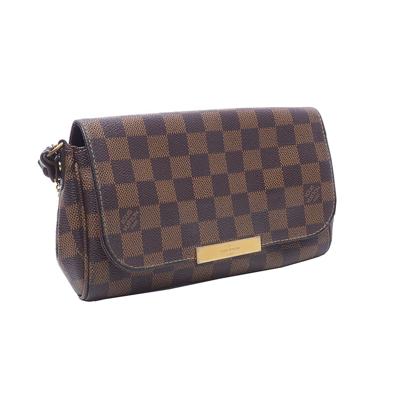 Louis Vuitton N41276 Damier Ebene Favorite PM Crossbody Bag